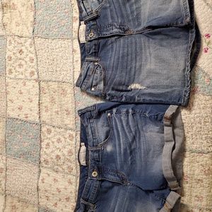 2 pairs of Torrid Jean denim shorts size 10